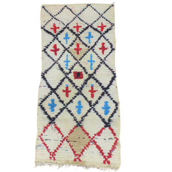 Small Rug – Handwoven Moroccan Vintage Style (195 x 81 cm)