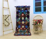 Small Rug - Moroccan Vintage Berber Boho Natural 2x5 Carpet