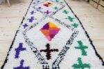 Small Rug - Moroccan Handwoven Vintage Style, 2x7 ft (218x83 cm)