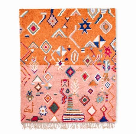 Custom Rug – Multicolored Moroccan Berber Wool Carpet