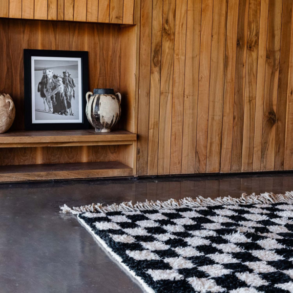 Custom Rug - checkered rug - Dames