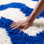 Custom Rug - Unique Moroccan Handmade Rug, Blue Carpet