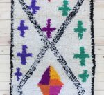 Small Rug - Moroccan Handwoven Vintage Style, 2x7 ft (218x83 cm)