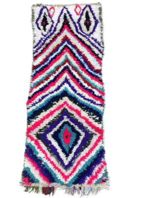 Small Rug - Handwoven Moroccan Vintage 193x74 cm (2x5.5 ft)