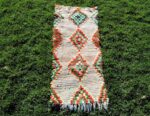 Small Rug - Vintage Moroccan Handmade Boho Decor (2x5 ft)