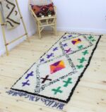 Small Rug - Moroccan Handwoven Vintage Style, 2x7 ft (218x83 cm)