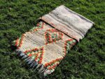 Small Rug - Vintage Moroccan Handmade Boho Decor (2x5 ft)