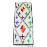 Small Rug - Moroccan Handwoven Vintage Style, 2x7 ft (218x83 cm)