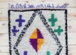 Small Rug - Moroccan Handwoven Vintage Style, 2x7 ft (218x83 cm)