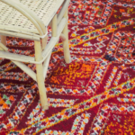 Vintage Rug – Stunning Handmade Antique Red Carpet, Moroccan Style, Large Area Rug 309 x 186 cm (10' x 6')