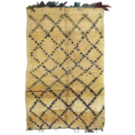 Vintage Rug – Authentic Moroccan Beni Ourain Rug - Handmade Wool Berber Carpet (8x5) - 256 x 162 cm - Perfect for Boho & Modern Interiors