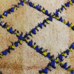 Vintage Rug – Authentic Moroccan Beni Ourain Rug - Handmade Wool Berber Carpet (8x5) - 256 x 162 cm - Perfect for Boho & Modern Interiors