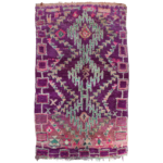 Vintage Rug 193 x 304 cm - Purple Handwoven Berber Carpet- Perfect for Boho & Modern Interiors