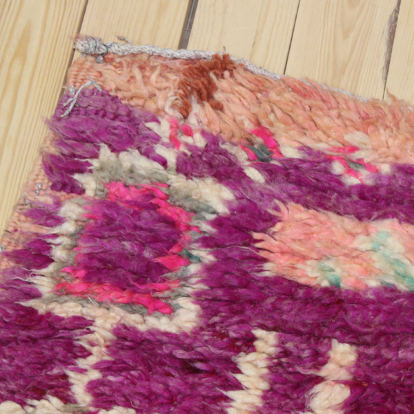 Vintage Rug 193 x 304 cm - Purple Handwoven Berber Carpet- Perfect for Boho & Modern Interiors