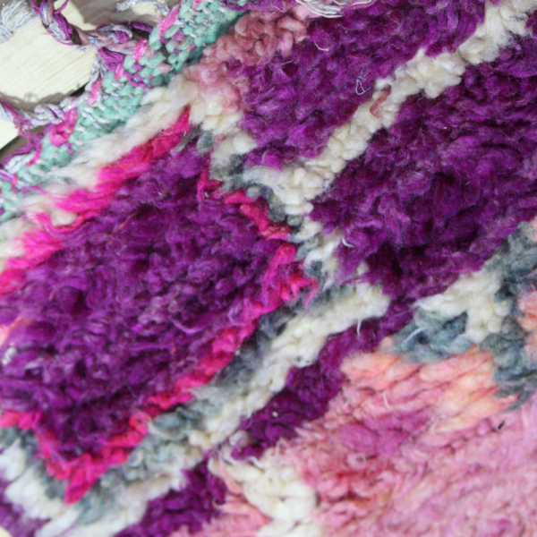 Vintage Rug 193 x 304 cm - Purple Handwoven Berber Carpet- Perfect for Boho & Modern Interiors