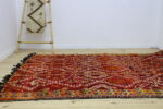 Vintage Rug – Stunning Handmade Antique Red Carpet, Moroccan Style, Large Area Rug 309 x 186 cm (10' x 6')
