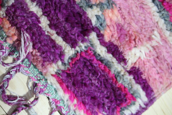 Vintage Rug 193 x 304 cm - Purple Handwoven Berber Carpet- Perfect for Boho & Modern Interiors